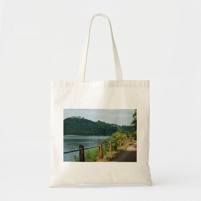 Einkaufstasche Edersee Ufer und Schloß Waldäcket Tygkasse (Framsidan)