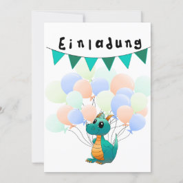 Einladung Kindergeburtstag Drache Inbjudningar