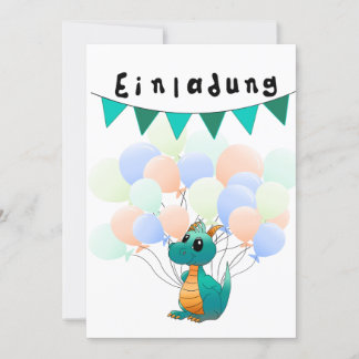 Einladung Kindergeburtstag Drache Inbjudningar