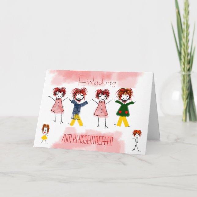 Einladung Klassentreffen Inbjudan (Framsida)