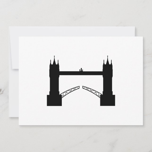 Einladung Tower Brigde London Inbjudningar (Framsida)