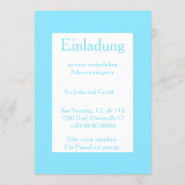 Einladung Winterparty Eis und Schnee Inbjudningar