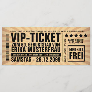 Einladung zum 60. Geburtstag (personalisierbar) Inbjudningar