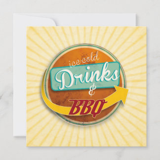 Einladung zum BBQ im 50er-Jahre-Style Inbjudningar