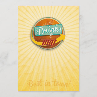 Einladung zum BBQ im 50er-Jahre-Style Inbjudningar