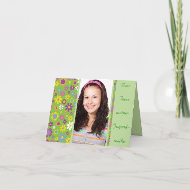 Einladung zur Jugendweihe Kort (Framsida)