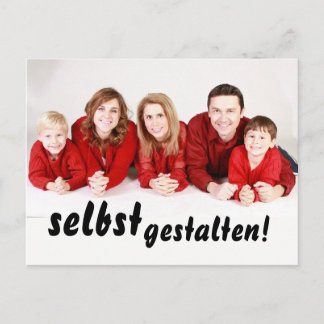 Einladungen selbst gestalten, beidseitig bedruckt vykort