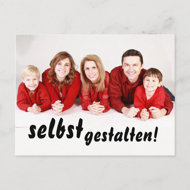 Einladungen selbst gestalten, beidseitig bedruckt vykort (Framsida)