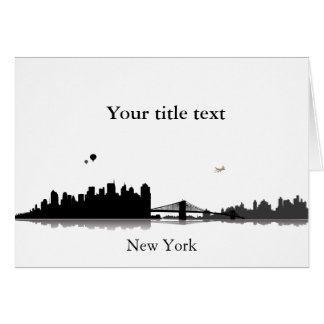 Einladungskarte mit New York Skyline. Hälsningskort
