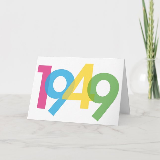 Einladungskarte zum 70. Geburtstag - 1949 Inbjudan (Framsida)