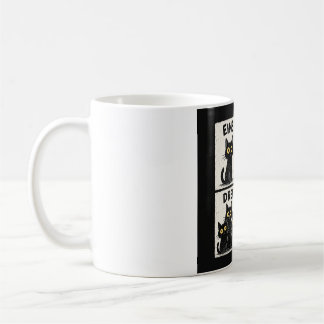 Eins Zwei Drei Rädsla Rolig Tysk Katt som Räknar K Kaffemugg