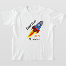 Einschulung - Countdown Schulstart 2026 - Rakete | T Shirt