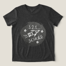 Einschulung - Schulanfang - Rakete auf Tafel | T Shirt
