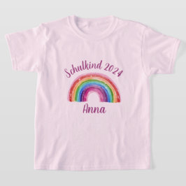 Einschulung Schulkind 2026 - Sternchen Regenbogen  T Shirt