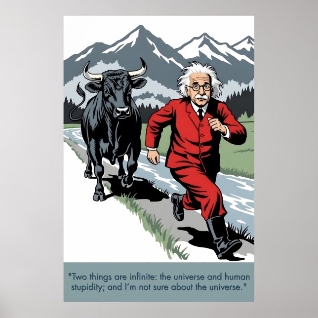 Einstein citat affisch (Framsidan)