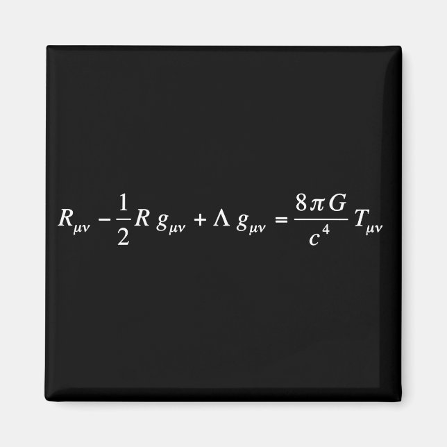 Einstein fält ekvation of general relatiativitativ magnet (Framsidan)