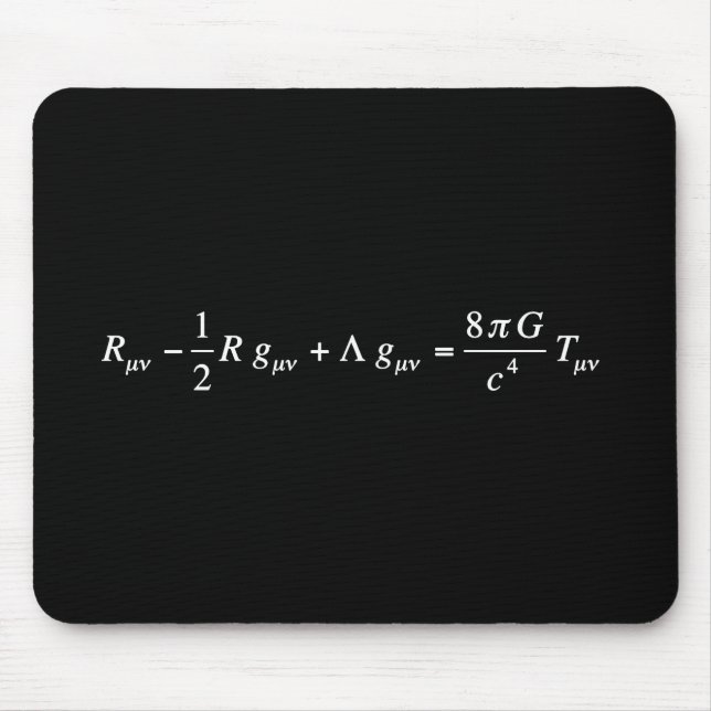 Einstein fält ekvation of general relatiativitativ musmatta (Framsidan)