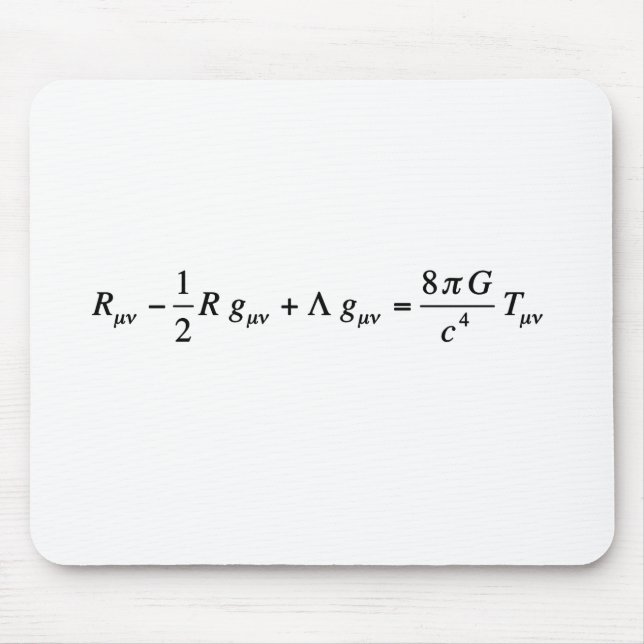 Einstein fält ekvation of general relatiativitativ musmatta (Framsidan)
