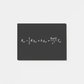 Einstein field equation of general relativity post-it block