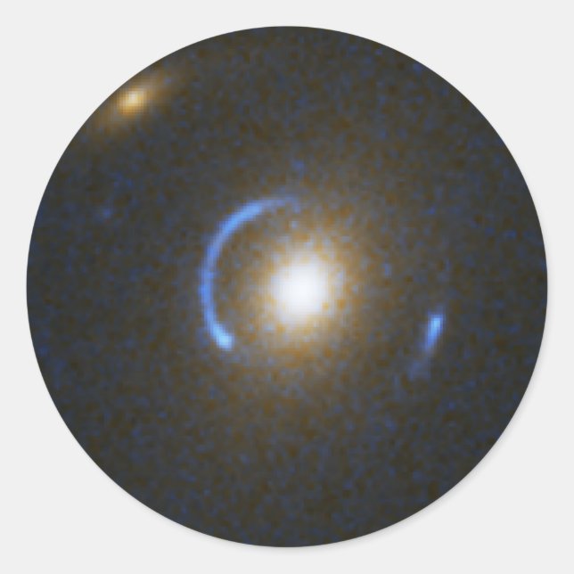 Einstein Ring Gravitational Lens Runt Klistermärke (Framsida)