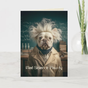 Einstein Valp i Lab Jackar Inbjudan