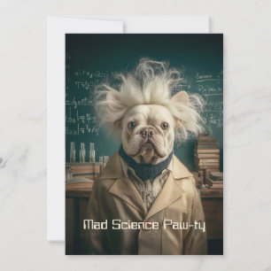 Einstein Valp i Lab Jackar Inbjudningar