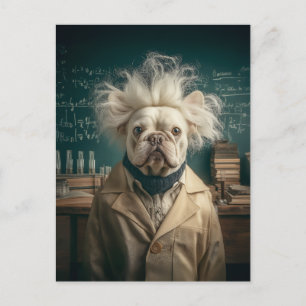 Einstein Valp i Lab Jackar Vykort