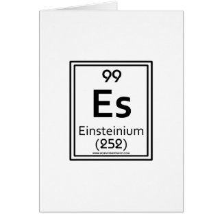 Einsteinium 99 hälsningskort