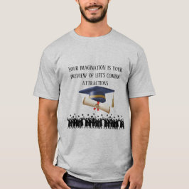 Einsteins examensmotto grå t shirt