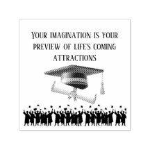 Einstein's graduation motto white