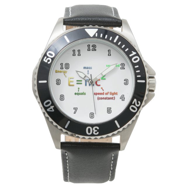 Einsteins massenergiekvivalens armbandsur (Framsida)