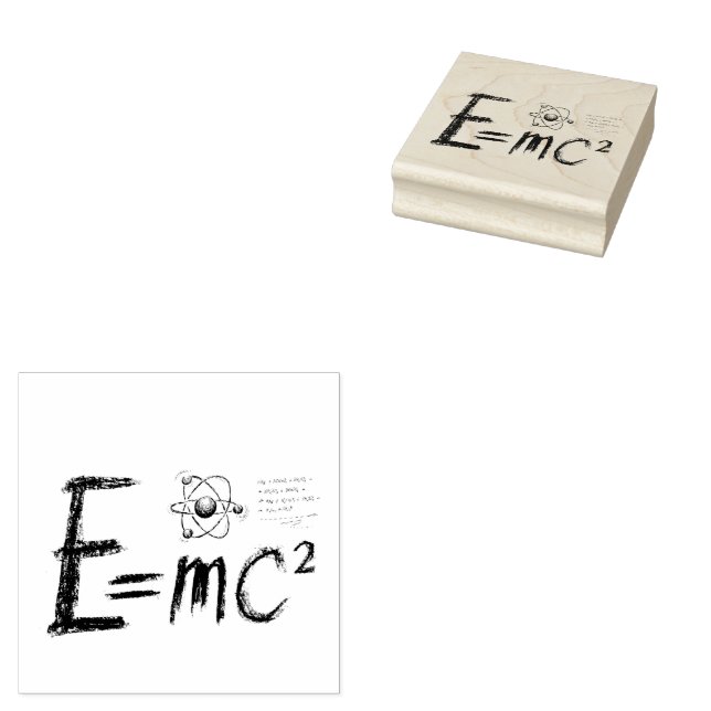 Einsteins relativitetsteori. Formel Stämpel (Stämplad)