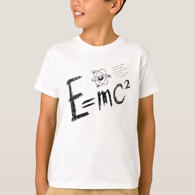 Einsteins teori om relativitet. Formel T Shirt (Framsida)