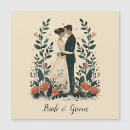 EInternal Embrace Bröllop Magnetisk Inbjudningskort