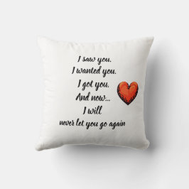 🌟 "Einternal Embrace" Kärlek Quote Cushion 🌟 💕 Kudde