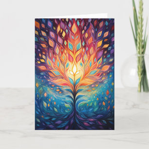 EInternal Flame Abstrakt Art Helgkort