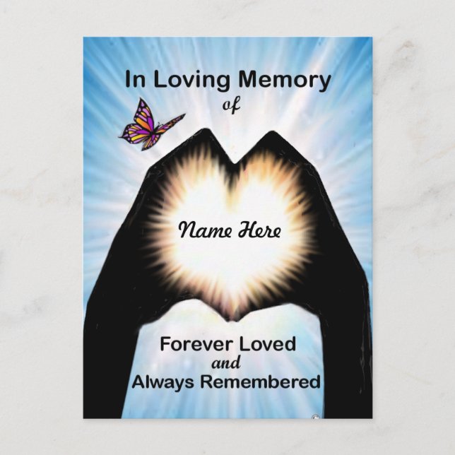 EInternal Hand Heart Vykort (Framsida)