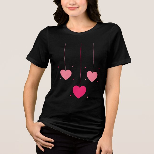 💌 EInternal Heart T-Shirt - Perfekten Valentine's (Framsida)