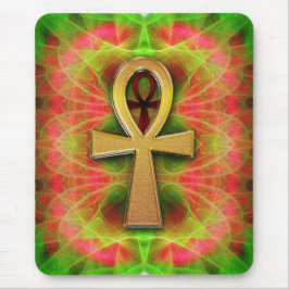 EInternal Life Ankh Psychedelic Buzz Mousepad Musmatta