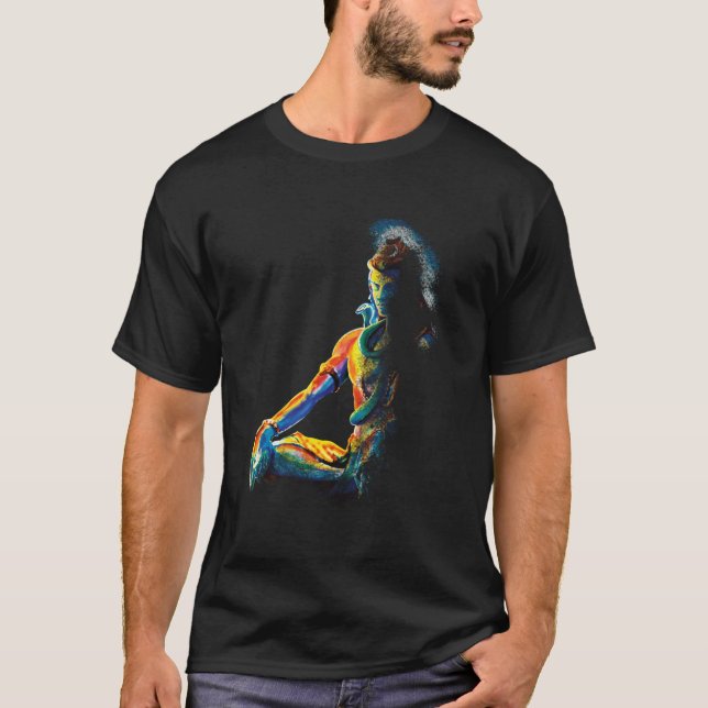 EInternal Meditation Lord Shiva T Shirt (Framsida)
