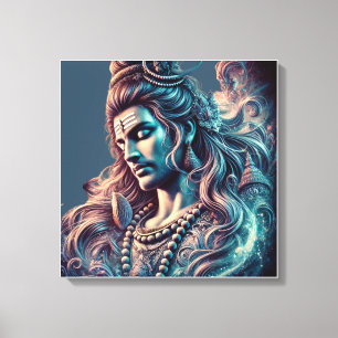EInternal Shiva: Högsta Yogi i Divine Bliss Canvastryck
