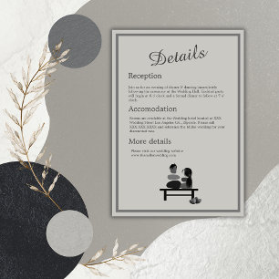EInternal Stone par Boho bröllop Tilläggskort