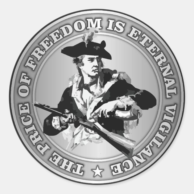 EInternal Vigilance Runt Klistermärke (Framsida)