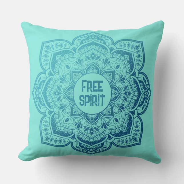 Eira Mandala Personalized Throw Pillow Kudde (Framsida)