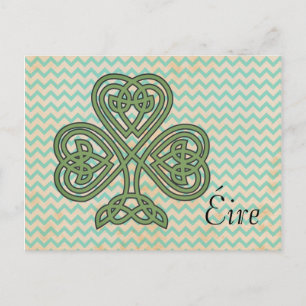 Éire Celtic Shamrock Vykort