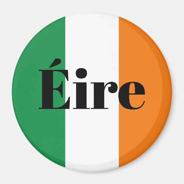 Eire fridge magnet with flagga Ireland (Framsidan)