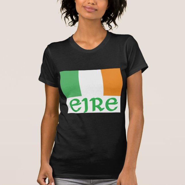 EIRE irländsk flagga T Shirt (Framsida)