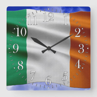 EIRE - tar tid på den stolt patriotiska väggen för Fyrkantig Klocka