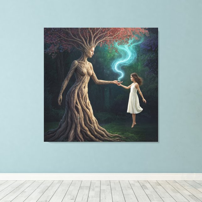 "Eirene’s Woodland Crossing” – A Surreal Reality Canvastryck (Insitu (trägolv))