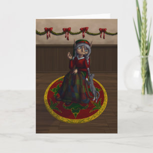 Eirene the Quilt Elf Helgkort